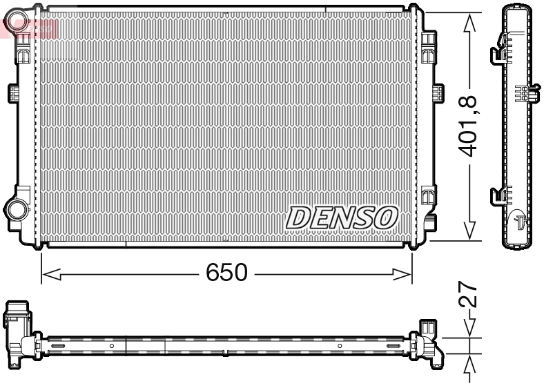 Radiator, engine cooling DRM32048