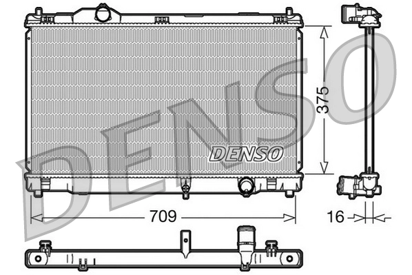Radiator, engine cooling DRM51001