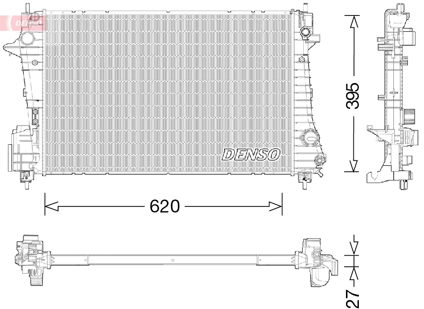 Radiator, engine cooling DRM15009