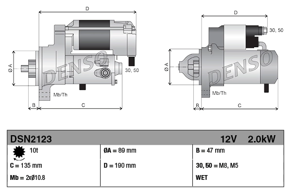 DENSO DSN2123 Starter