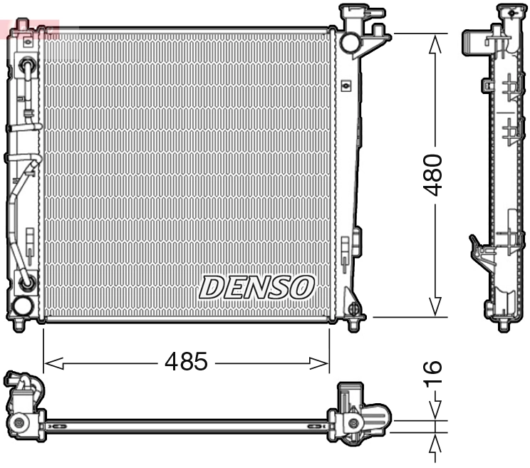 Radiator, engine cooling DRM41007