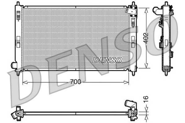 Radiator, engine cooling DRM45023