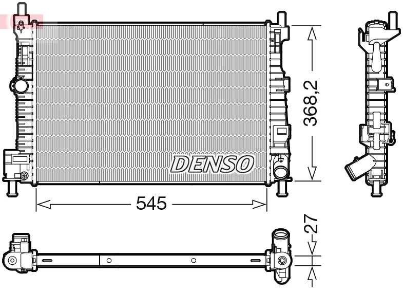 Radiator, engine cooling DRM44045