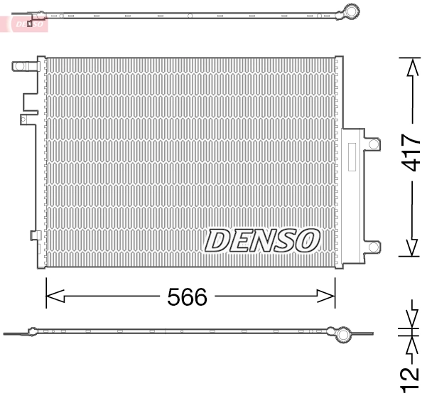 DENSO DCN06017 Condenser, air conditioning