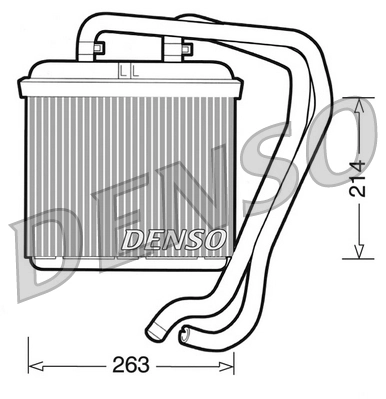 Heat Exchanger, interior heating DRR12004