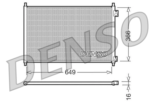 Condenser, air conditioning DCN40006
