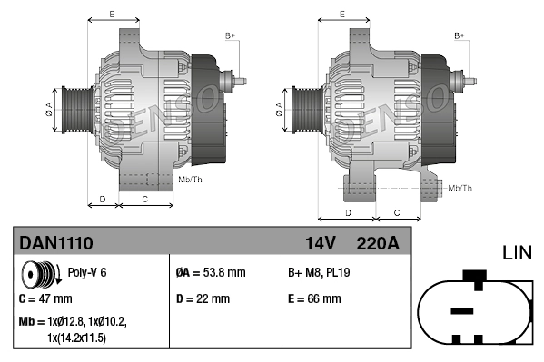 Alternator DAN1110