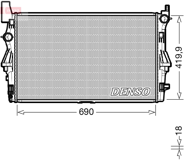 Radiator, engine cooling DRM17114