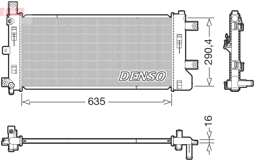 Radiator, engine cooling DRM46105