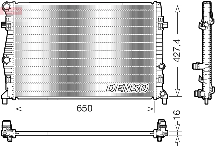 Radiator, engine cooling DRM32060