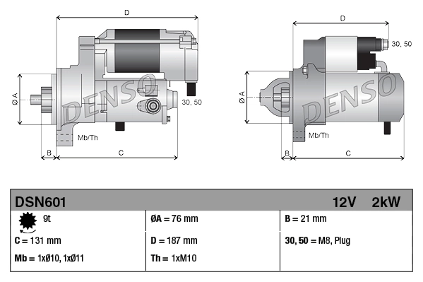 DENSO DSN601 Starter