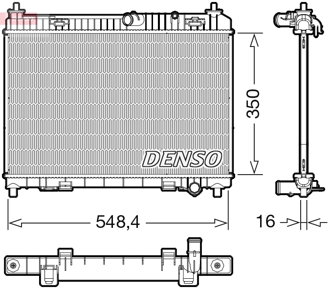 Radiator, engine cooling DRM10113