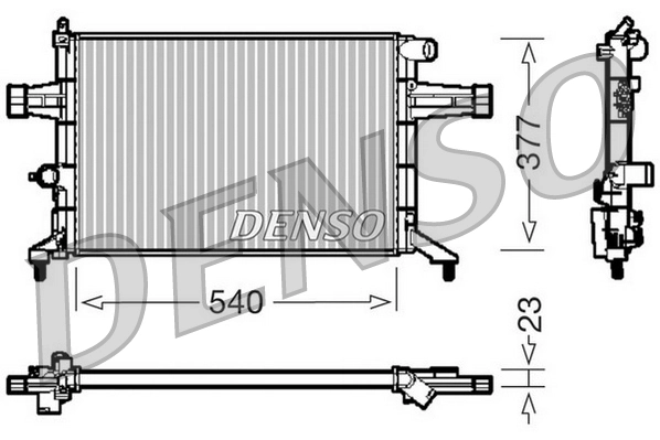 Radiator, engine cooling DRM20082
