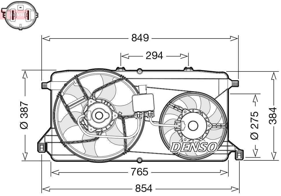 Fan, engine cooling DER10009