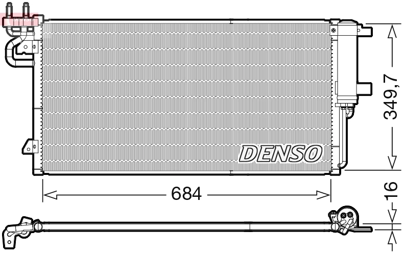 Condenser, air conditioning DCN10045
