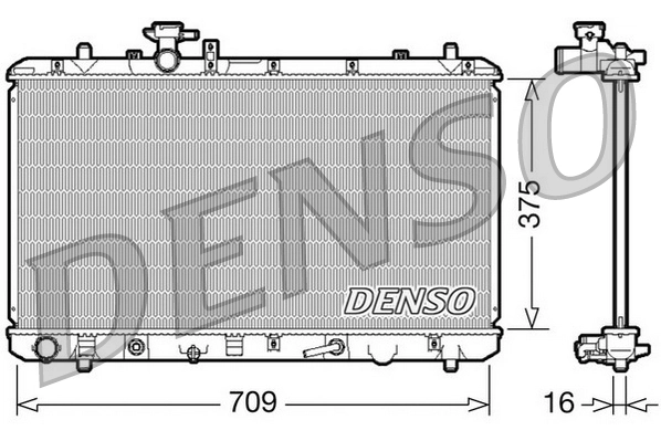 Radiator, engine cooling DRM47024