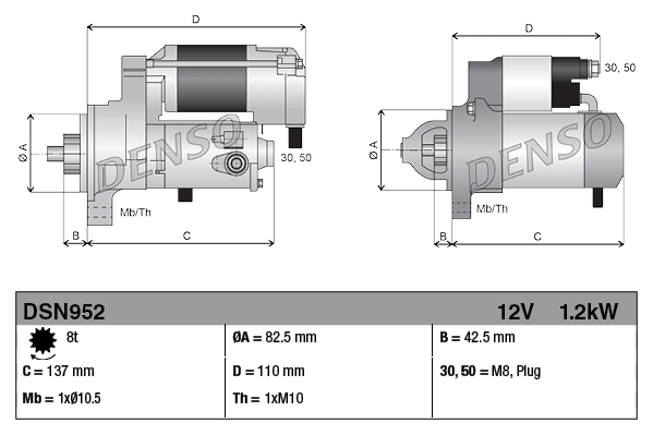 DENSO DSN952 Starter