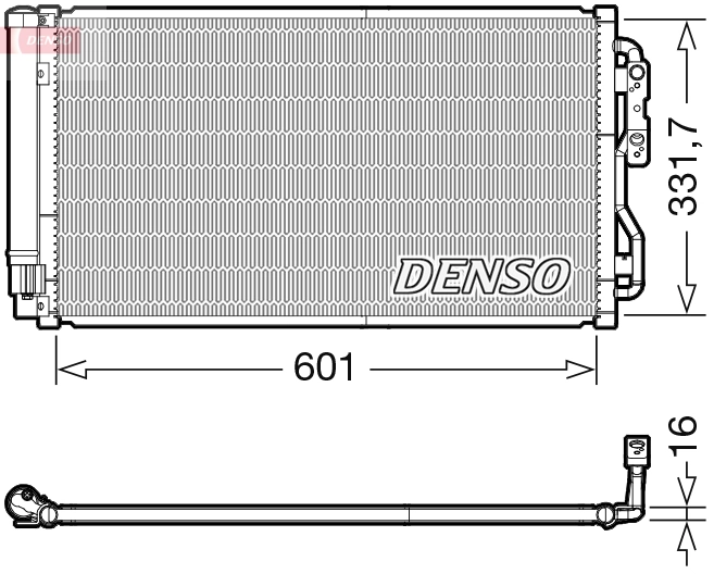 Condenser, air conditioning DCN05033