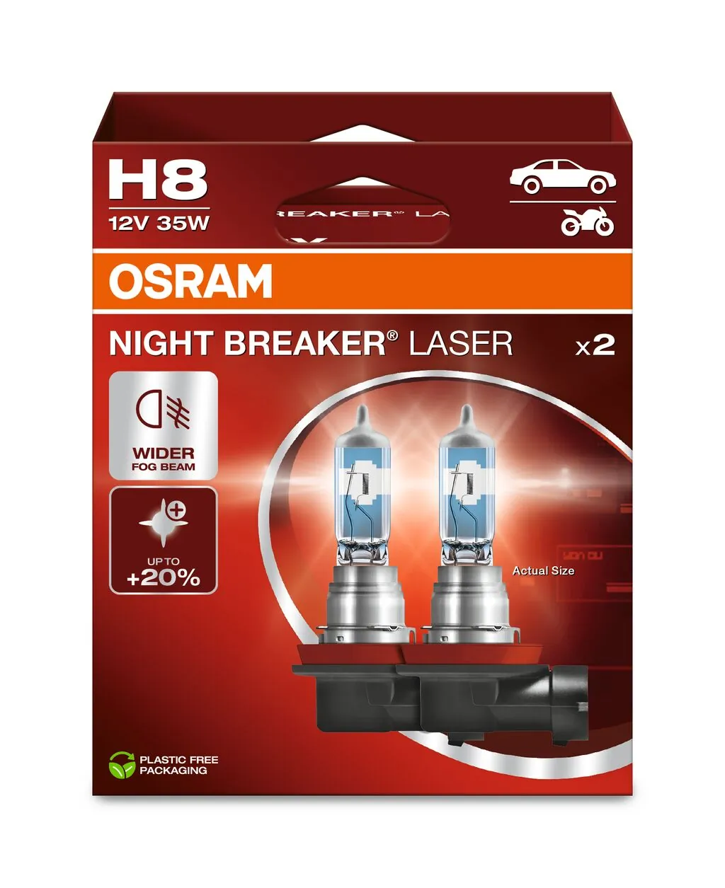Bulb, spotlight NIGHT BREAKER® LASER 64212NL-2HB