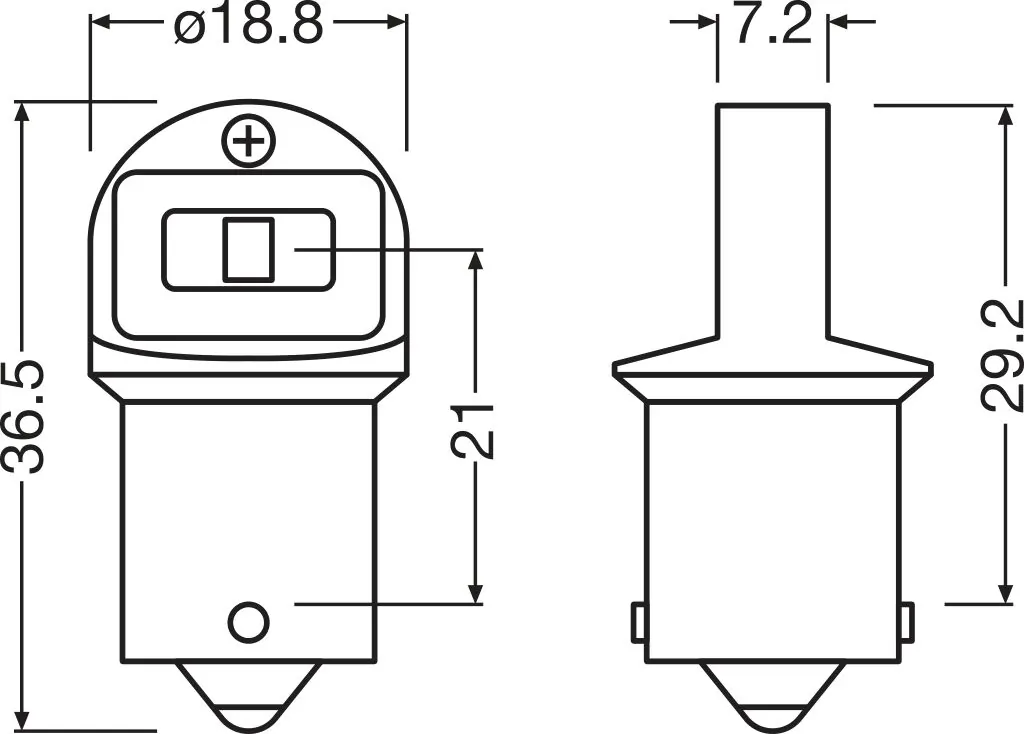Bulb, direction indicator LEDriving® SL 5007DWP-2BL