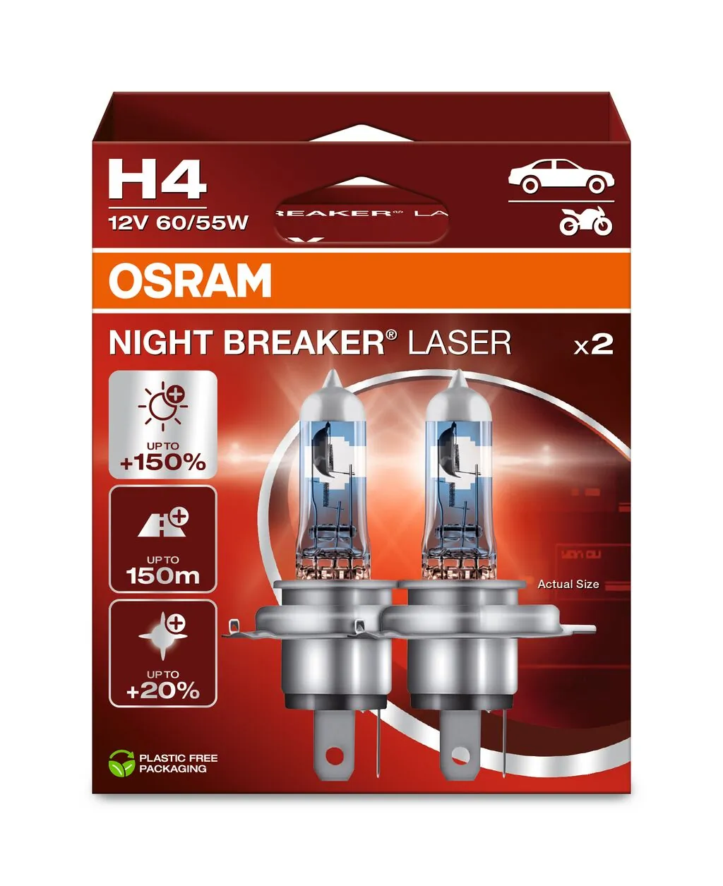 Bulb, spotlight NIGHT BREAKER® LASER 64193NL-2HB