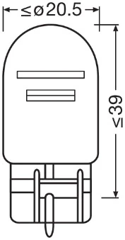 Bulb, direction indicator ORIGINAL 7515