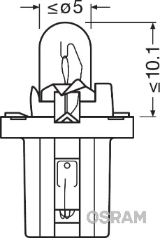 Bulb, instrument lighting ORIGINAL 2722MFX