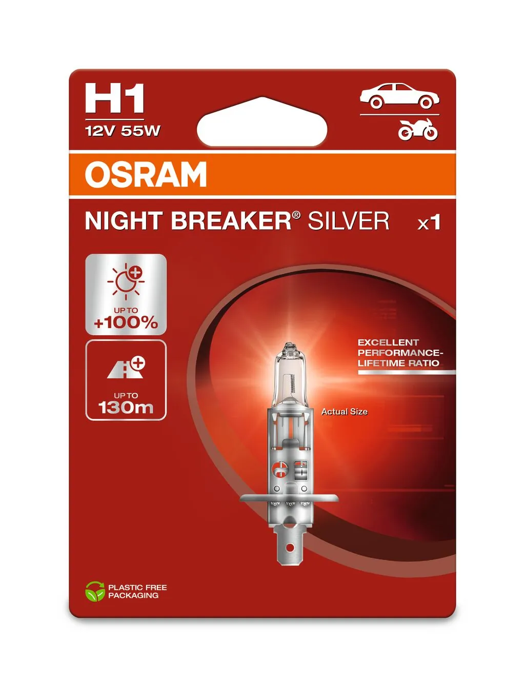 Bulb, spotlight NIGHT BREAKER® SILVER 64150NBS-1BL