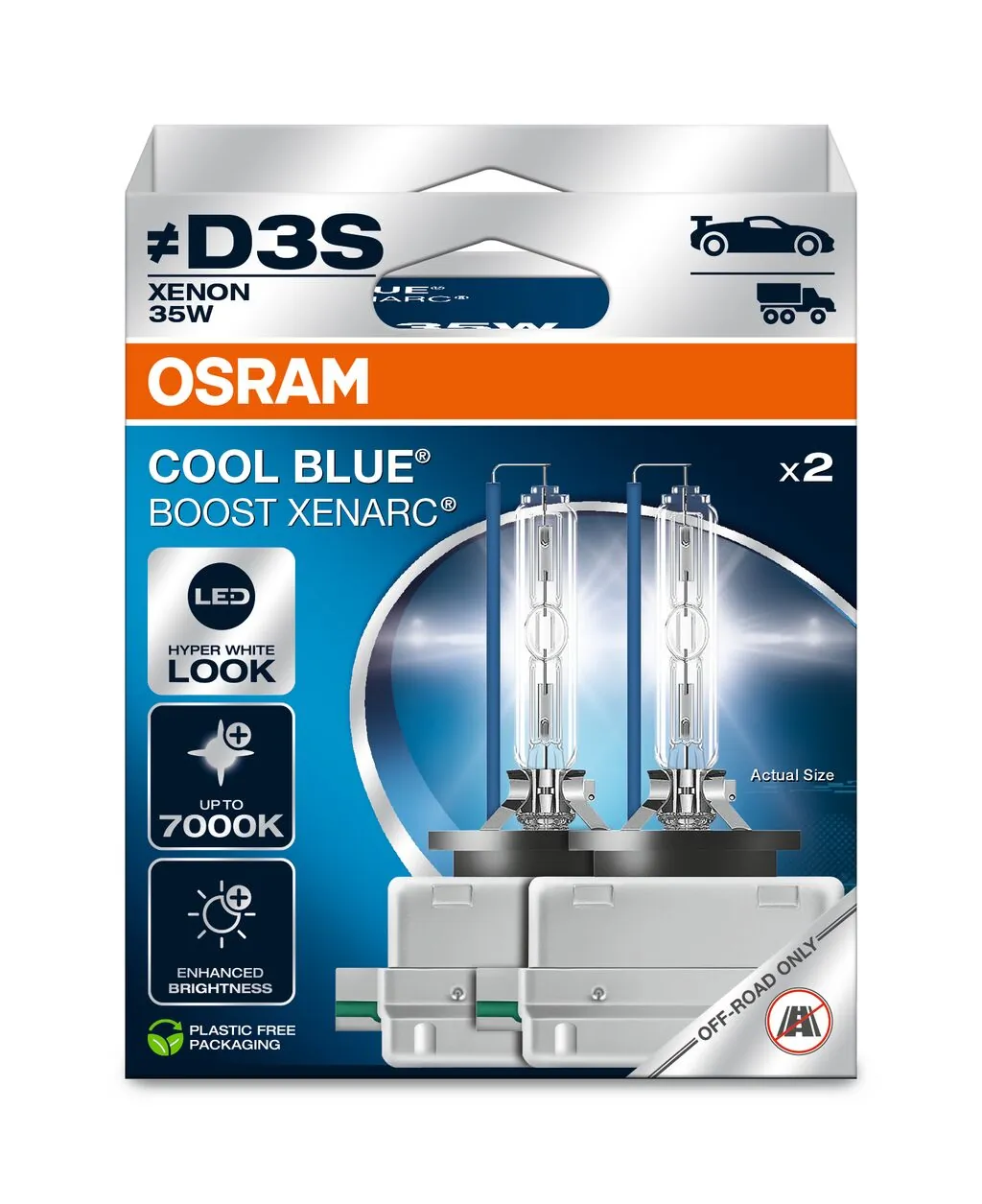 Bulb, spotlight XENARC® COOL BLUE BOOST 66340CBB-2HB