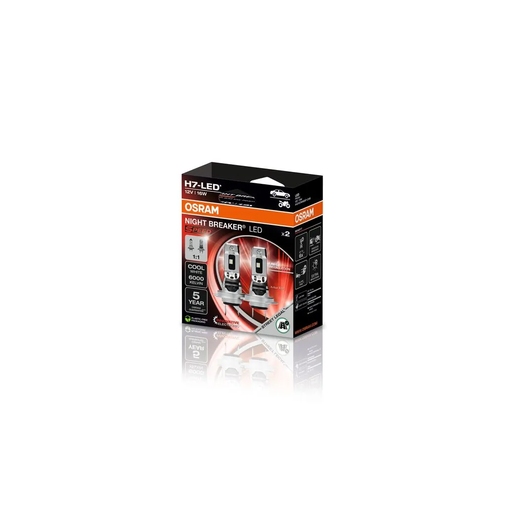 لمبة وهاجة، مصباح أمامي ضوء عالي NIGHT BREAKER LED SPEED H7 64210DWNBSP-2HB