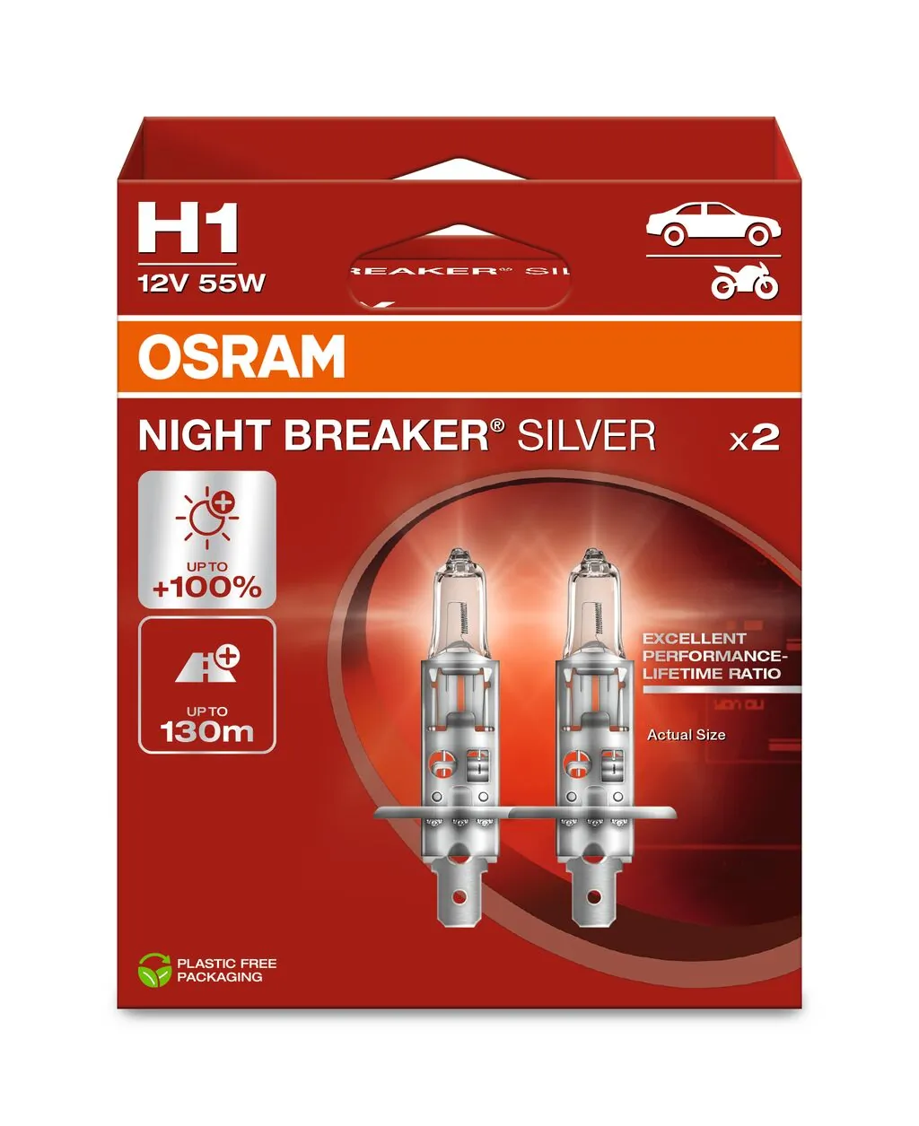 Bulb, spotlight NIGHT BREAKER® SILVER 64150NBS-2HB