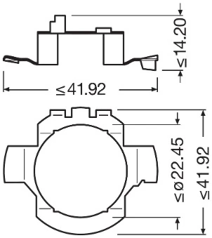 ams-OSRAM 64210DA01 Bulb Socket, headlight