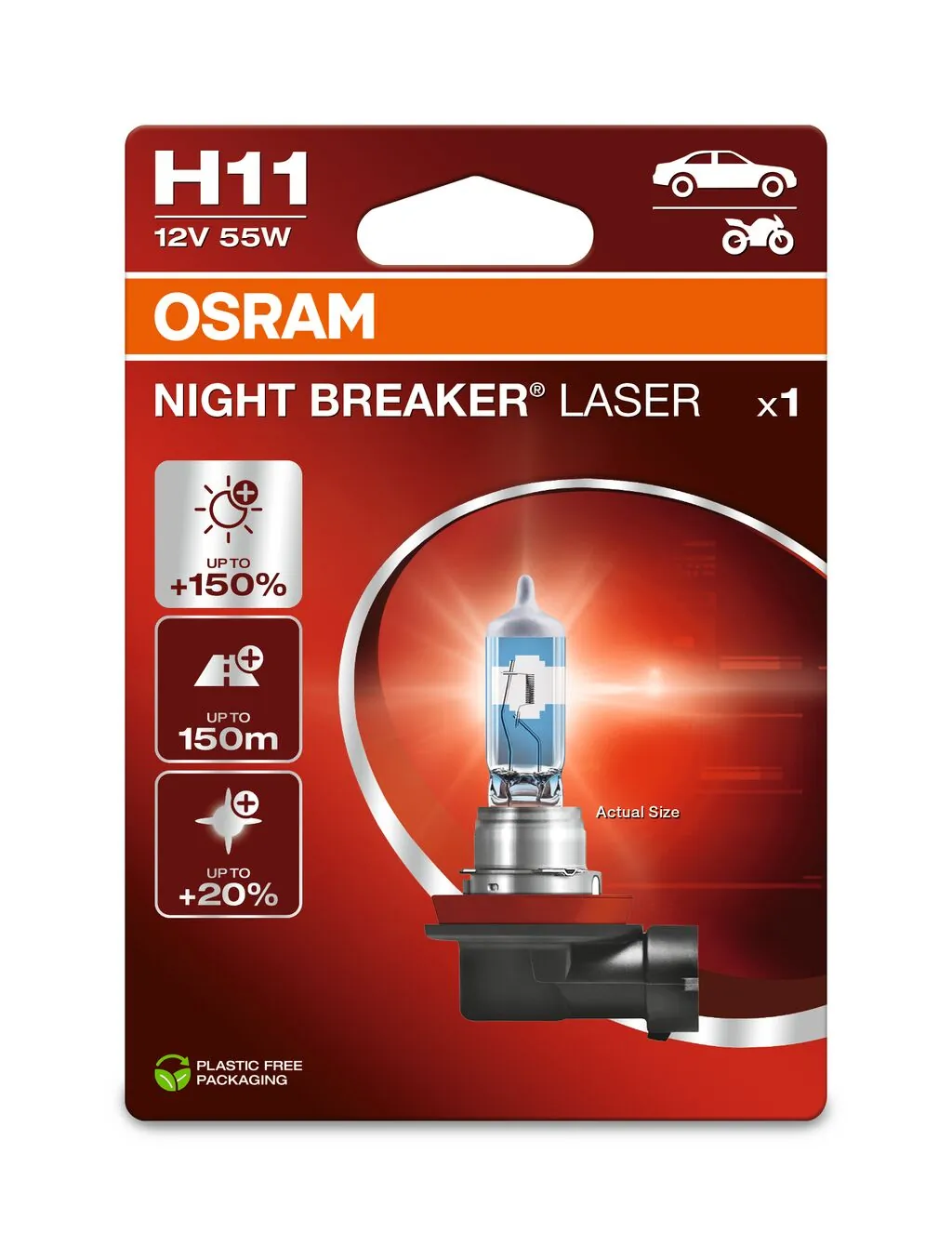 전구, 상향등 NIGHT BREAKER® LASER 64211NL-1BL
