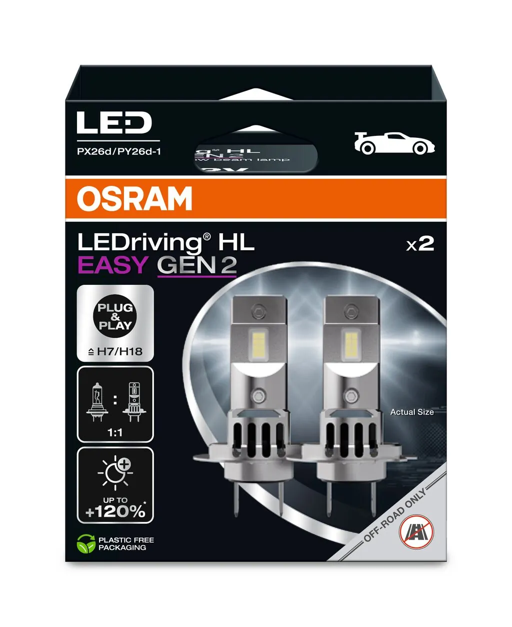 전구, 상향등 LEDriving® HL EASY GEN 2 64210DWESY2-2HB