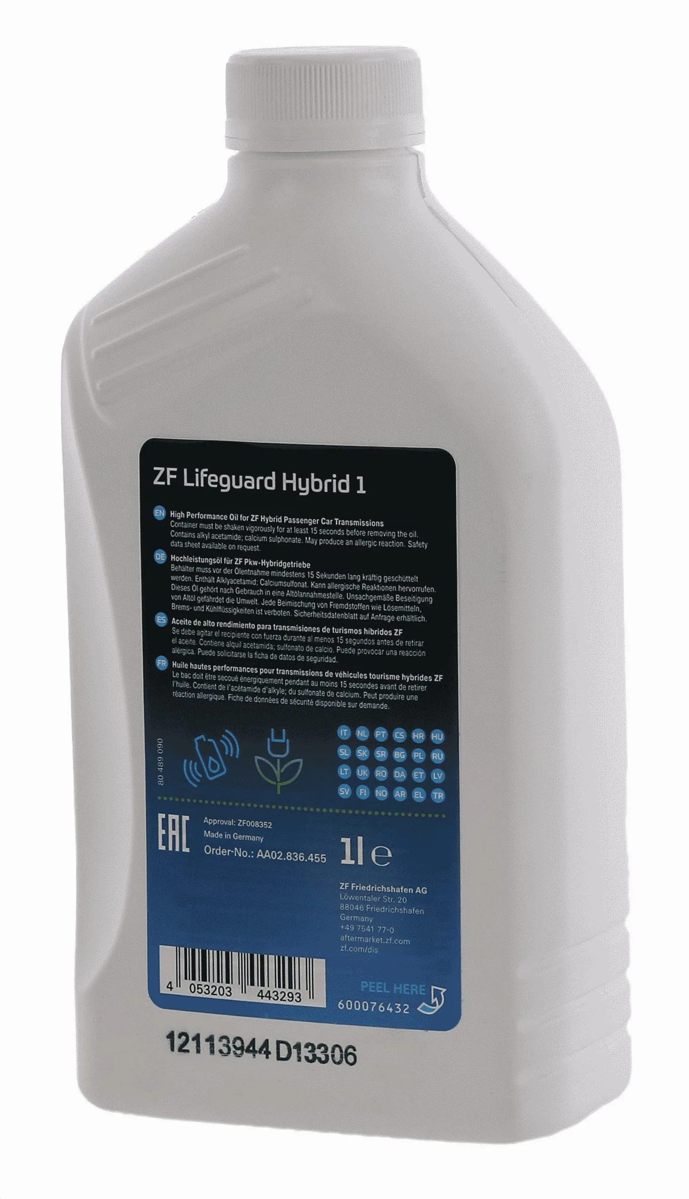 Automatic Transmission Fluid AA02.836.455