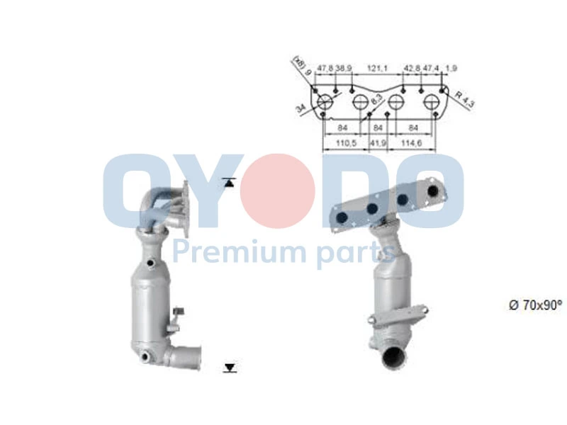 Catalytic Converter 10N0101-OYO