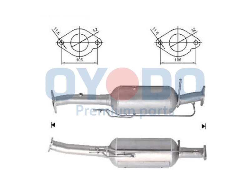 Soot/Particulate Filter, exhaust system 20N0128-OYO