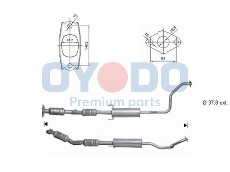 Catalytic Converter 10N0102-OYO