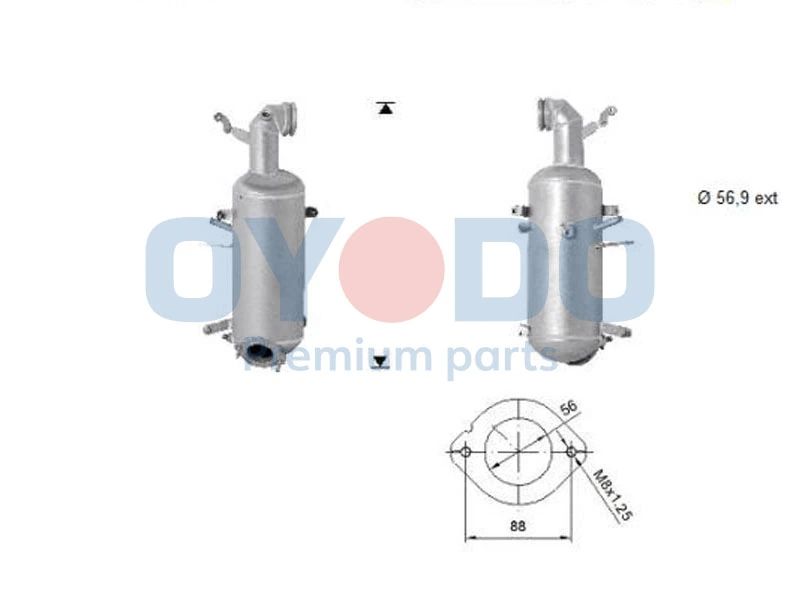 Soot/Particulate Filter, exhaust system 20N0143-OYO