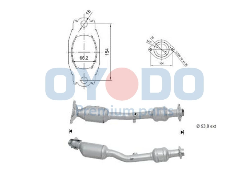 Catalytic Converter 10N0130-OYO