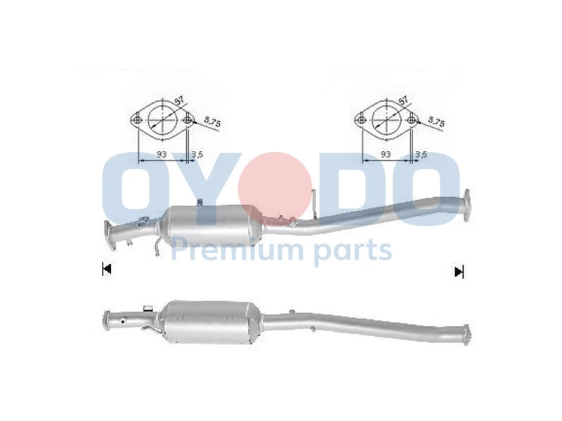 Soot/Particulate Filter, exhaust system 20N0155-OYO