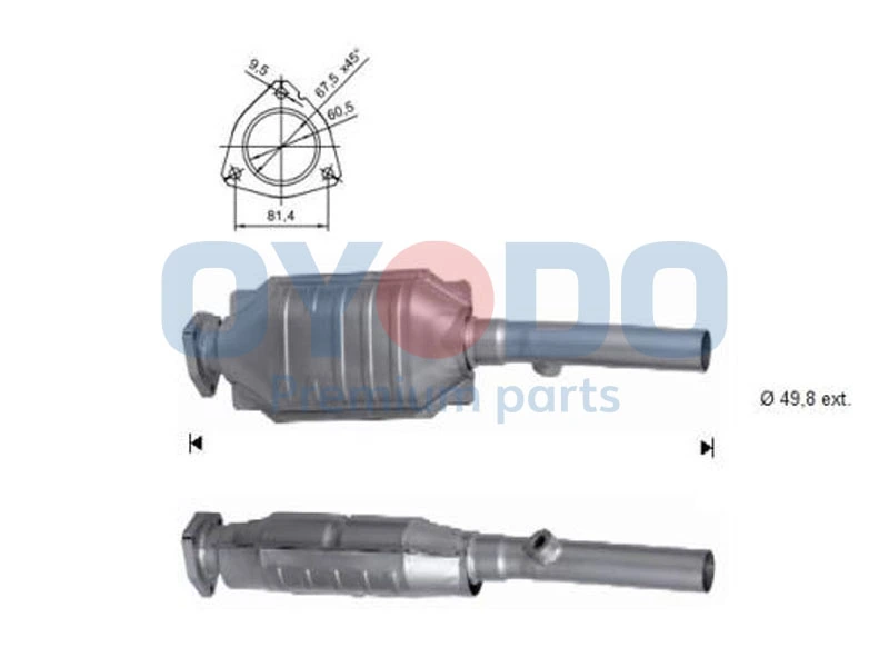 Catalytic Converter 10N0019-OYO