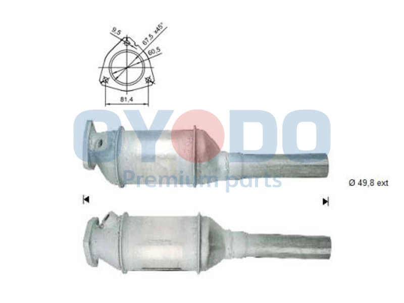 Catalytic Converter 10N0041-OYO