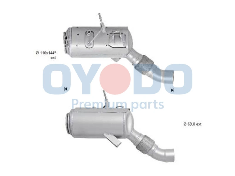 Soot/Particulate Filter, exhaust system 20N0011-OYO