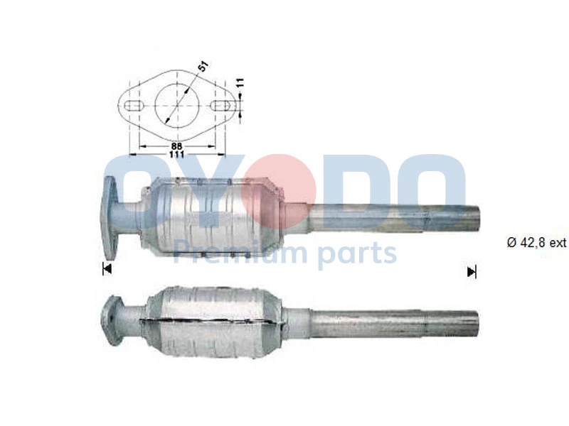 Catalytic Converter 10N0021-OYO