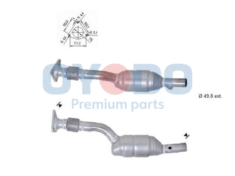 Catalytic Converter 10N0044-OYO
