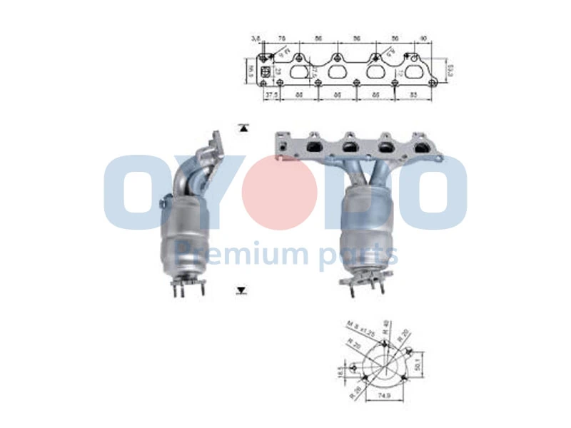 Catalytic Converter 10N0075-OYO