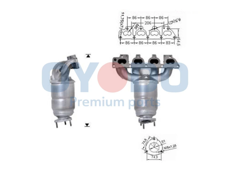 Catalytic Converter 10N0007-OYO
