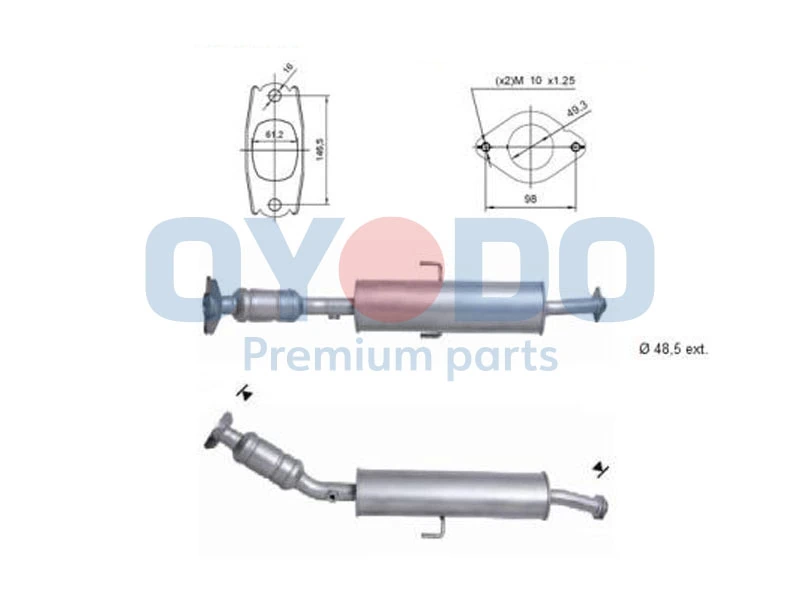 Catalytic Converter 10N0157-OYO