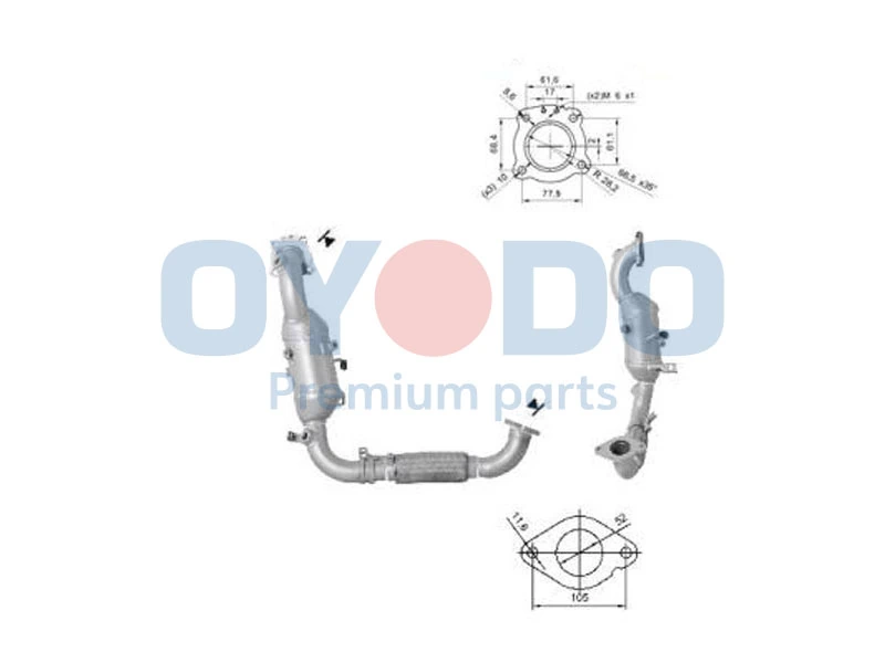 Catalytic Converter 10N0155-OYO